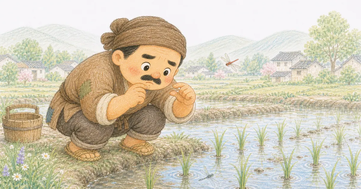 揠苗助長插畫：第 2 段