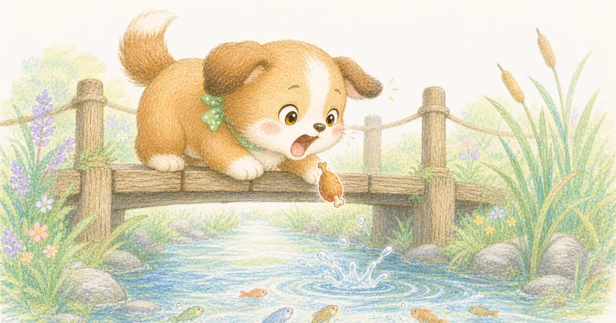 狗與影子插畫:第 4 段