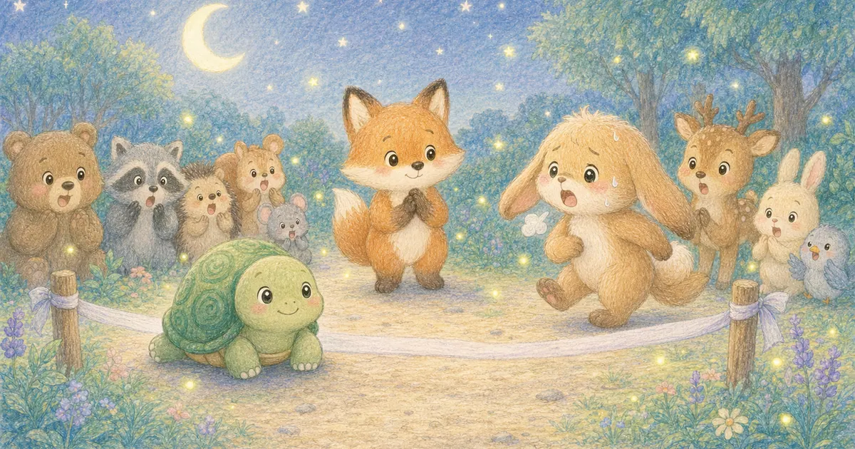 龜兔賽跑插畫:第 7 段