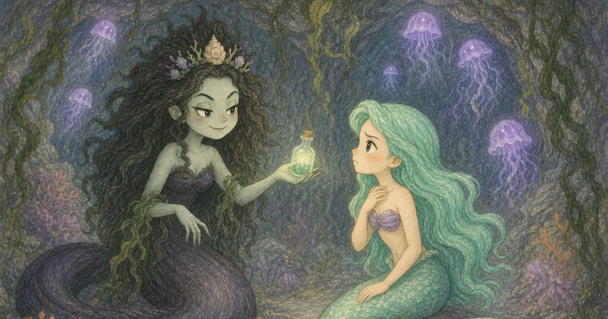 小美人魚插畫:第 5 段