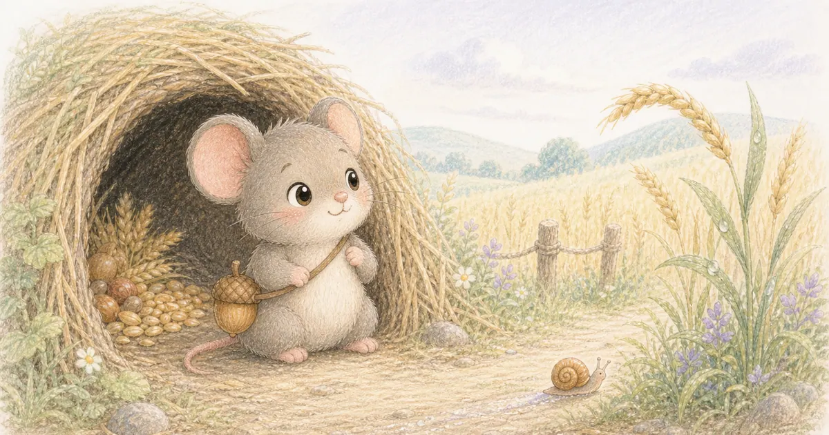 城裡老鼠與鄉下老鼠插畫:第 8 段