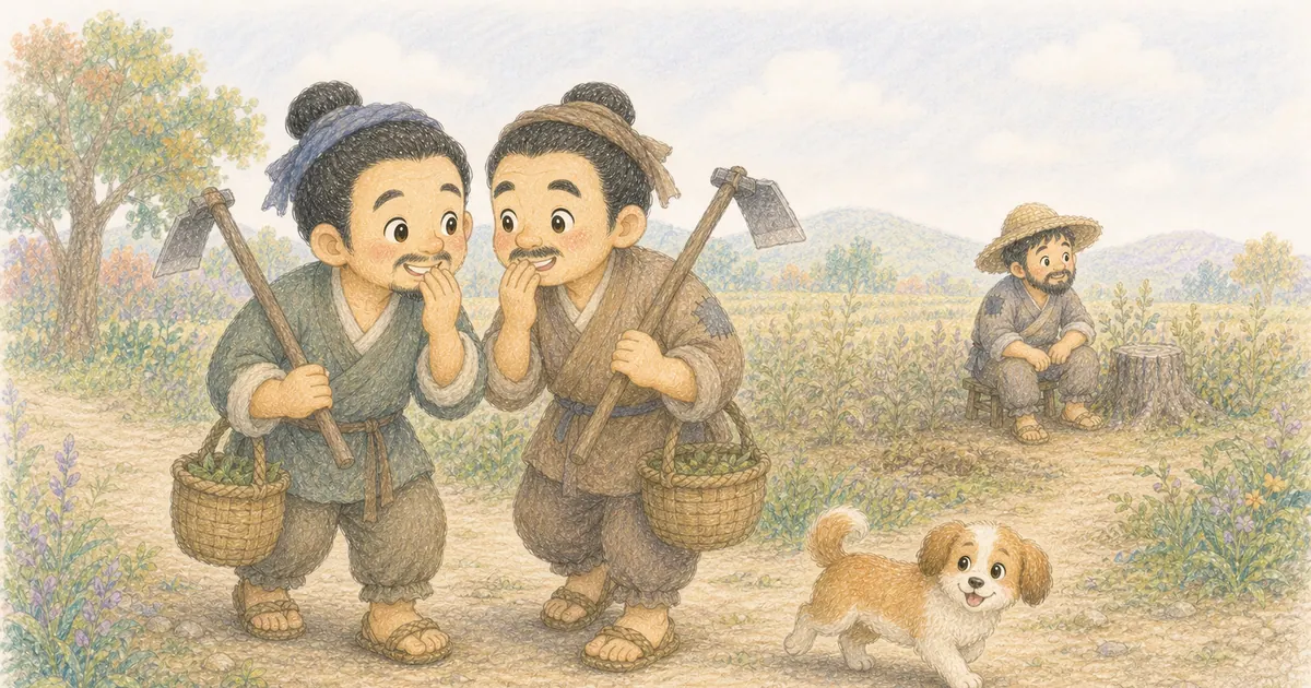 守株待兔插畫：第 5 段